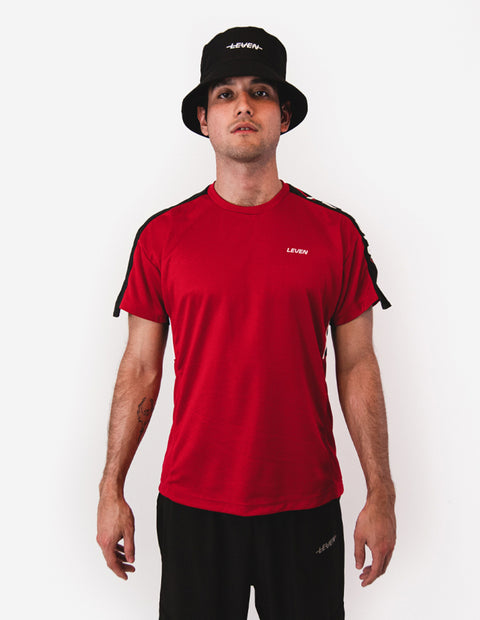 Playera Leven Asteroid Runner Roja