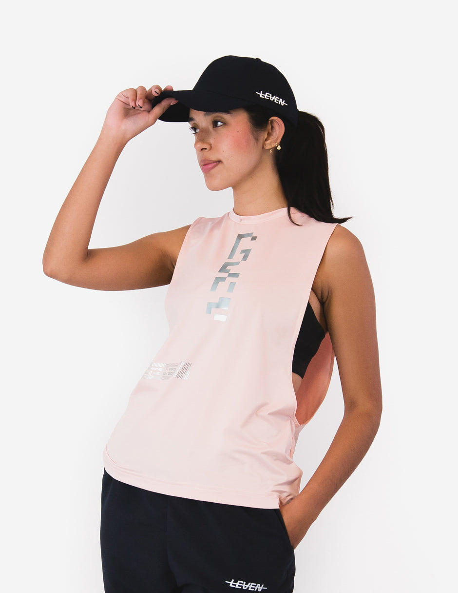 Leven Pixel Tank Top Rosa