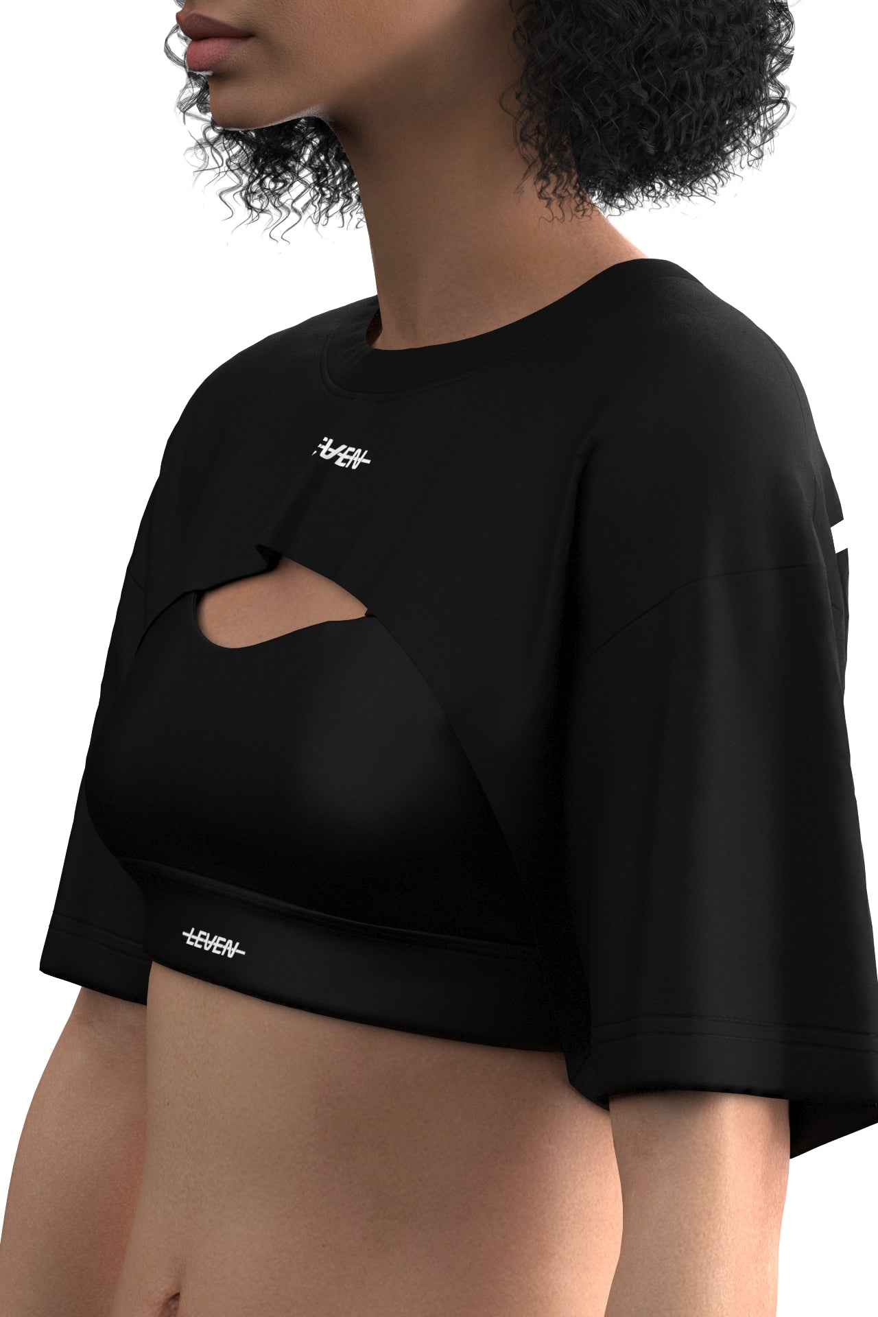 Leven's Ultra Cropped Crop Top Black