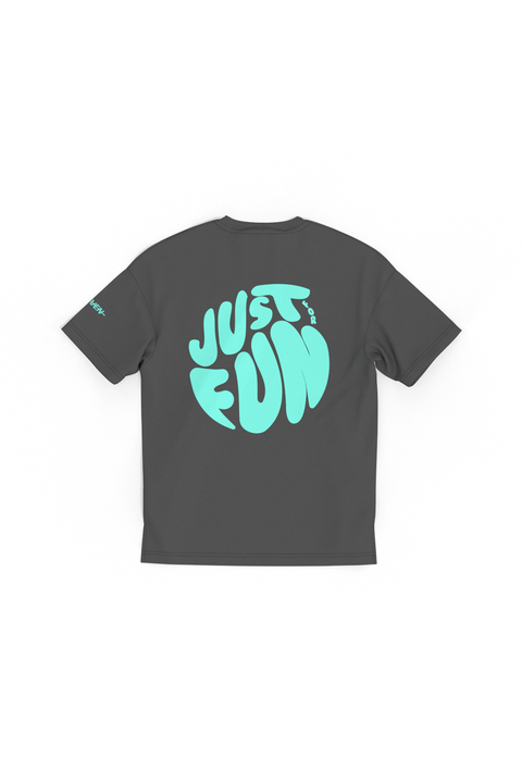 Just For Fun Acid Gray Tee