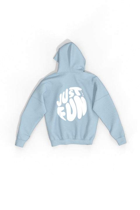 Soft AF Sky Blue Acid Hoodie