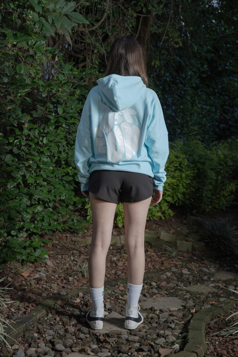 Soft AF Sky Blue Acid Hoodie