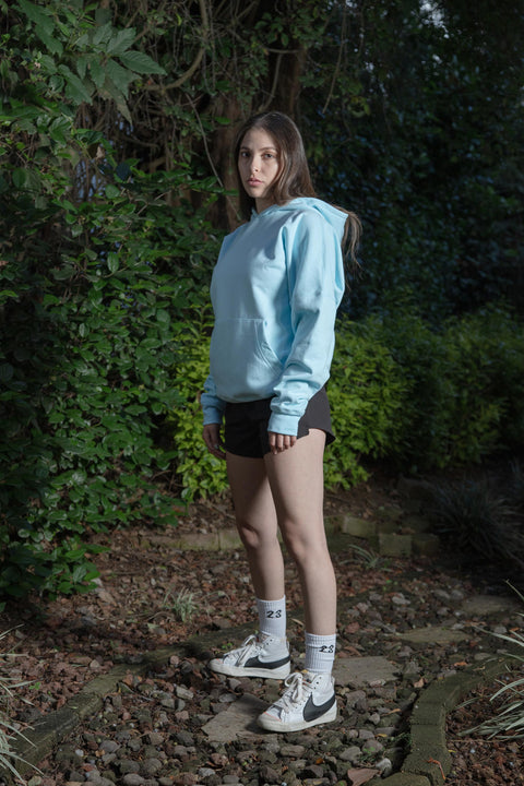 Soft AF Sky Blue Acid Hoodie